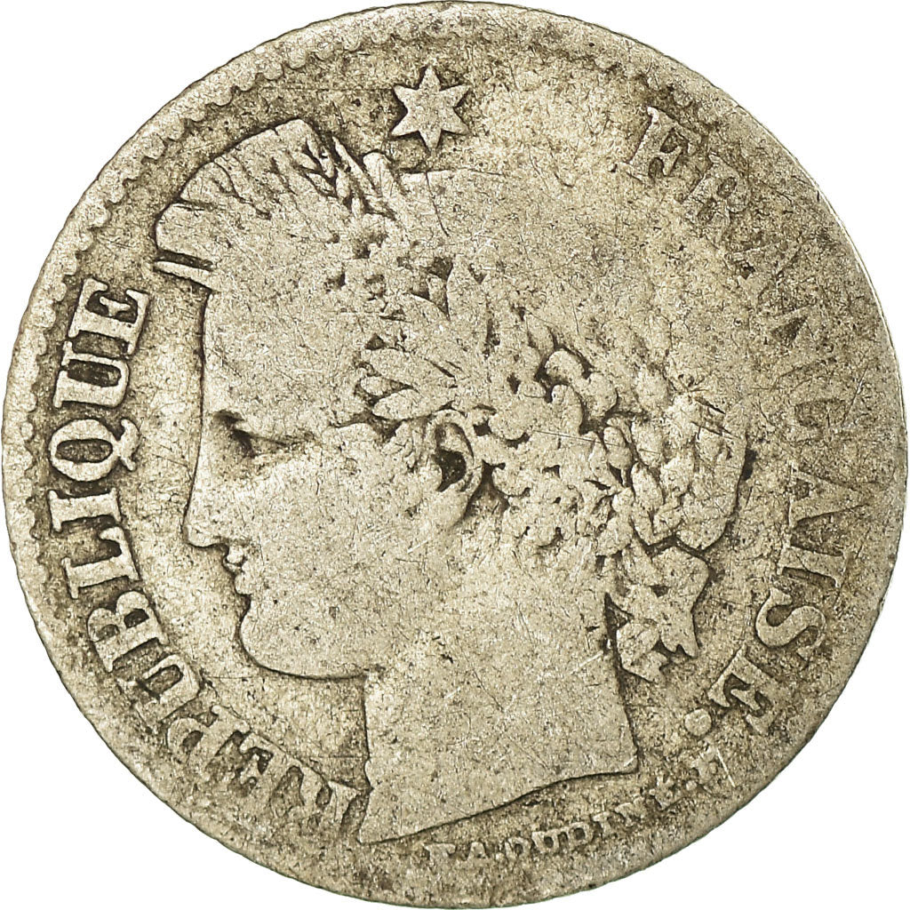 Coin, France, Cérès, 20 Centimes, 1850, Paris, F(12-15), Silver, KM:758.1