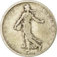 Moneta, Francja, Semeuse, Franc, 1899, Paris, VF(20-25), Srebro, KM:844.1
