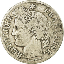 Francia, Cérès, 2 Francs, 1871, Paris, BC+, Plata, KM:817.1, Gadoury:530