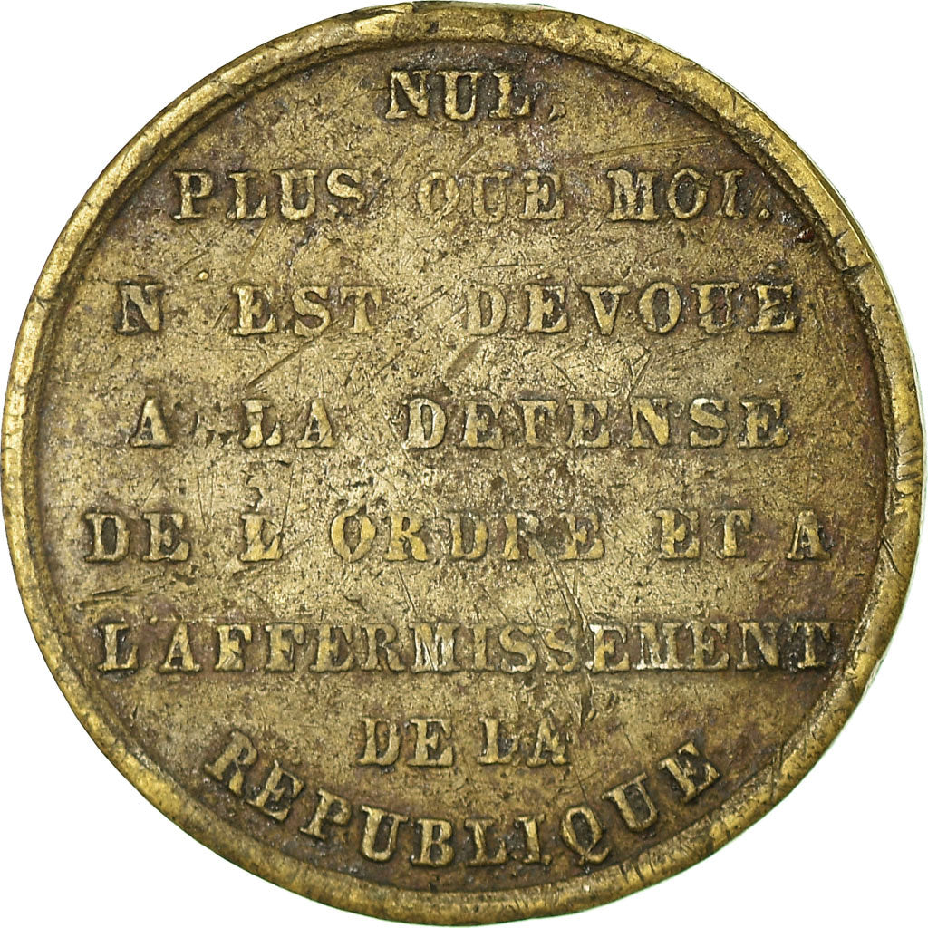 Francja, Medal, Louis-Napoléon Bonaparte, VF(30-35), Mosiądz