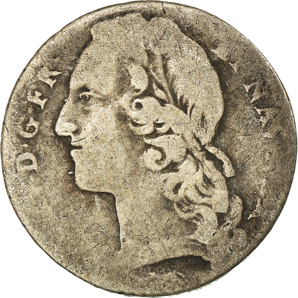 Münze, Frankreich, Louis XV, 1/10 Écu au bandeau, 12 Sols, 1/10 ECU, 1745