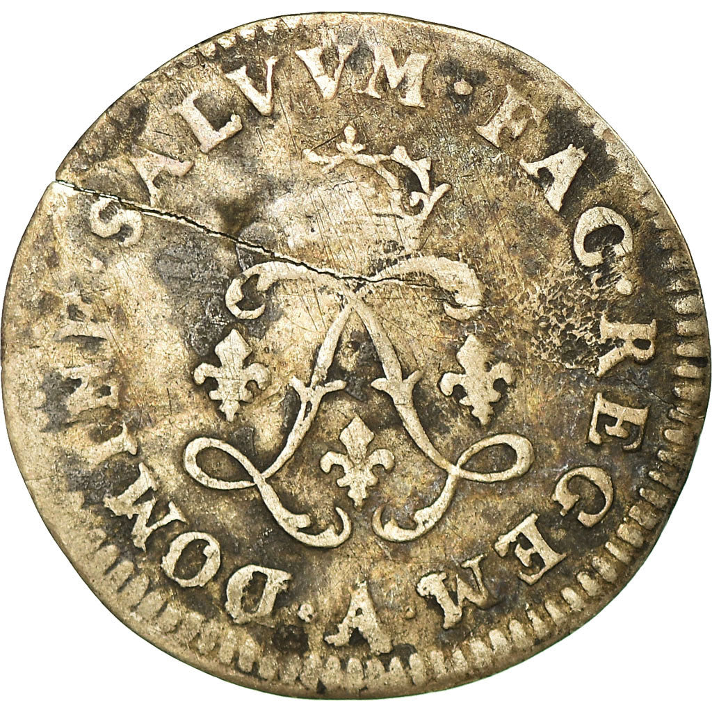 Moeda, França, Louis XIV, 4 Sols aux 2 L, 4 Sols 2 Deniers, 1691, Paris