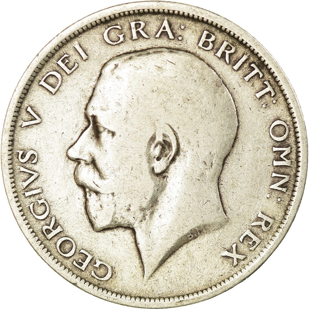 Coin, Great Britain, George V, 1/2 Crown, 1919, VF(20-25), Silver, KM:818.1