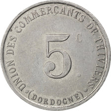 France, 5 Centimes, 1917, AU(50-53), Aluminium, Elie #10.1, 1.50