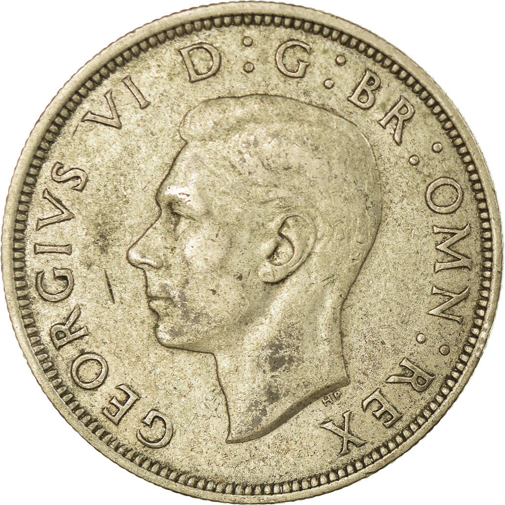 Coin, Great Britain, George VI, 1/2 Crown, 1946, EF(40-45), Silver, KM:856