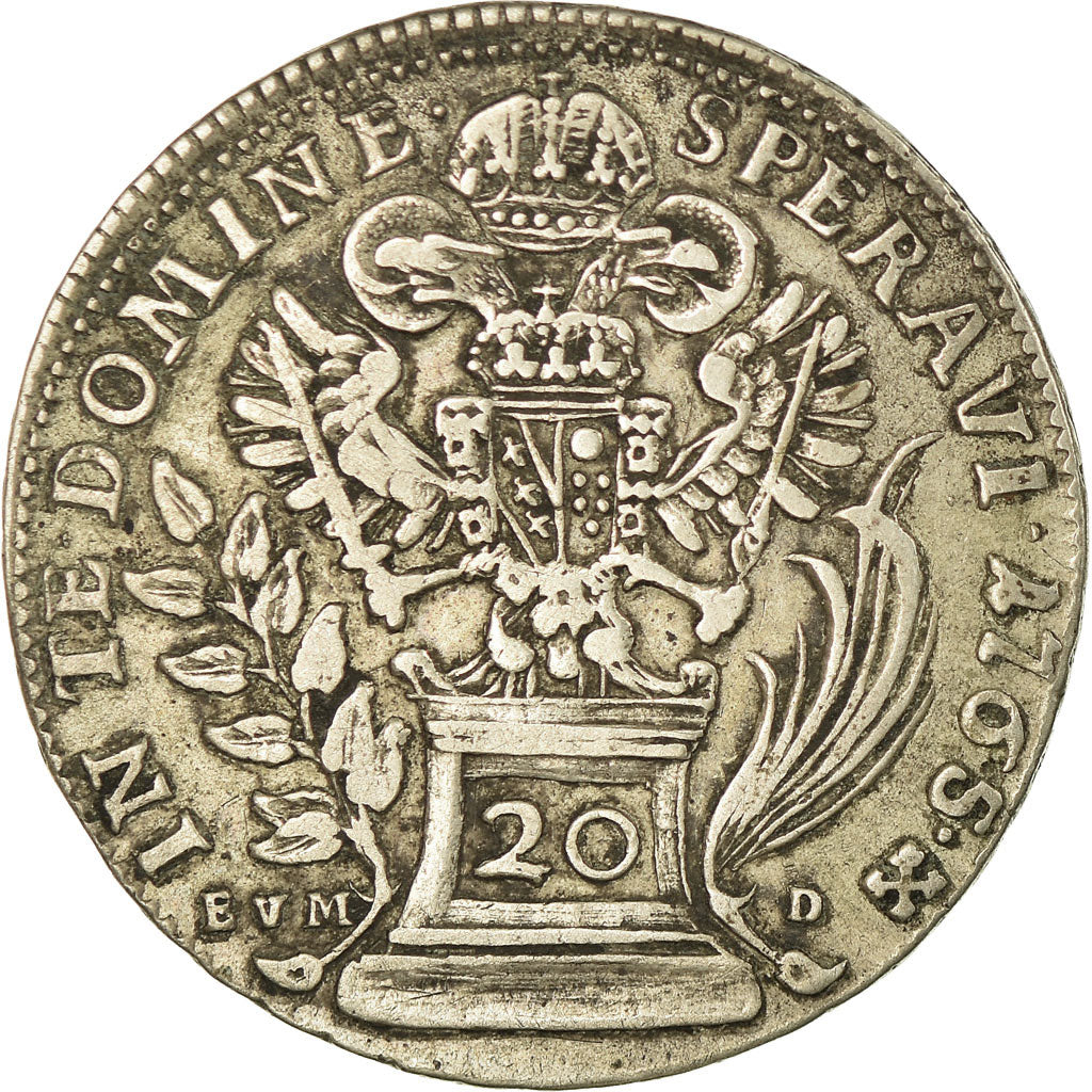Moneta, Austria, Maria Theresa, 20 Kreuzer, 1765, BB, Argento, KM:2030