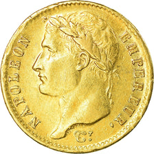 Coin, France, Napoléon I, 20 Francs, 1808, Toulouse, EF(40-45), Gold, KM:687.3