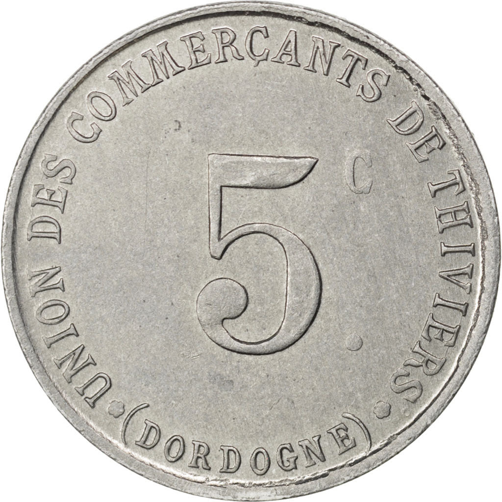 France, 5 Centimes, 1917, AU(55-58), Aluminium, Elie #10.1, 1.60