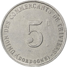 France, 5 Centimes, 1917, AU(55-58), Aluminium, Elie #10.1, 1.60