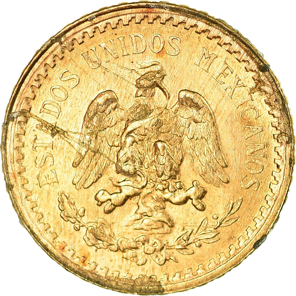 Moneda, México, 2-1/2 Pesos, 1945, Mexico City, EBC, Oro, KM:463