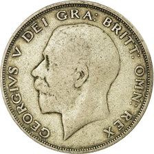 Coin, Great Britain, George V, 1/2 Crown, 1922, VF(20-25), Silver, KM:818.1a