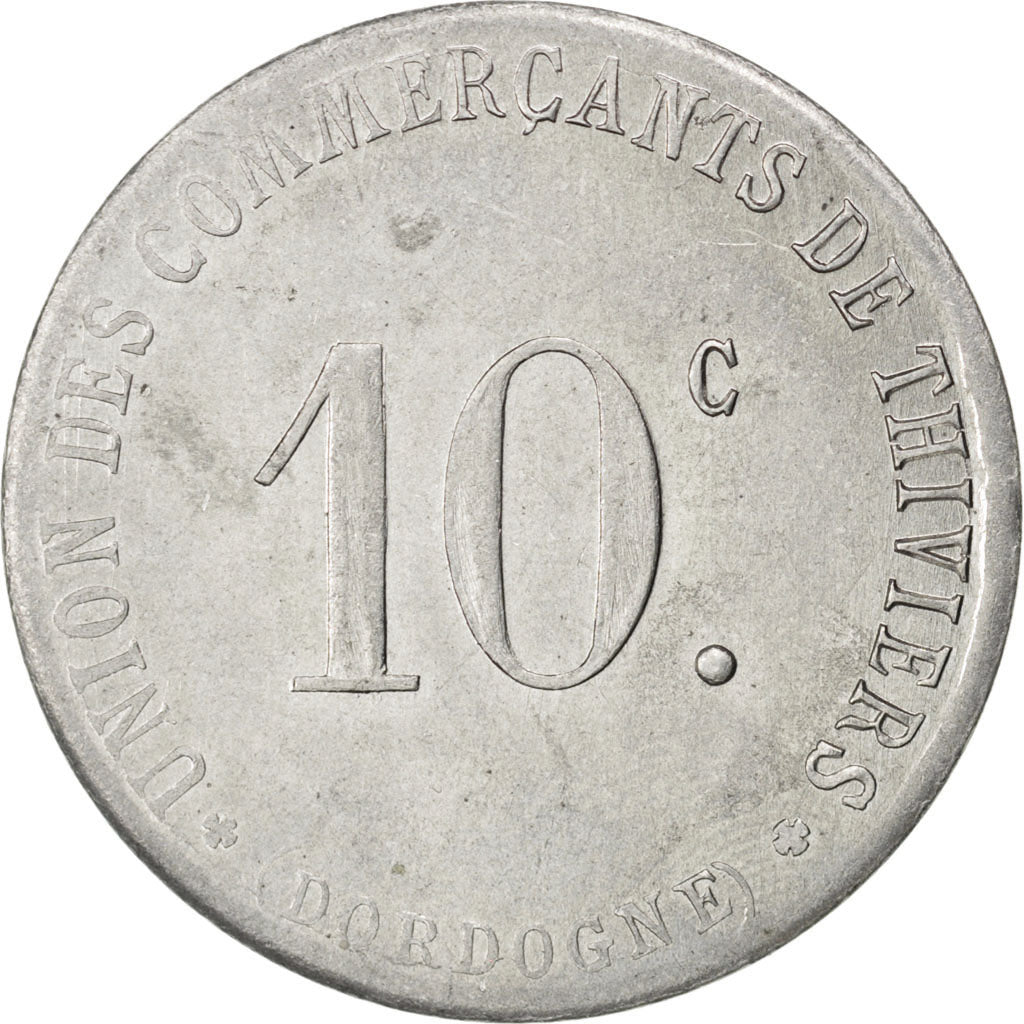 Thiviers, Union des Commerçants, 10 Centimes 1917, Elie 10.2