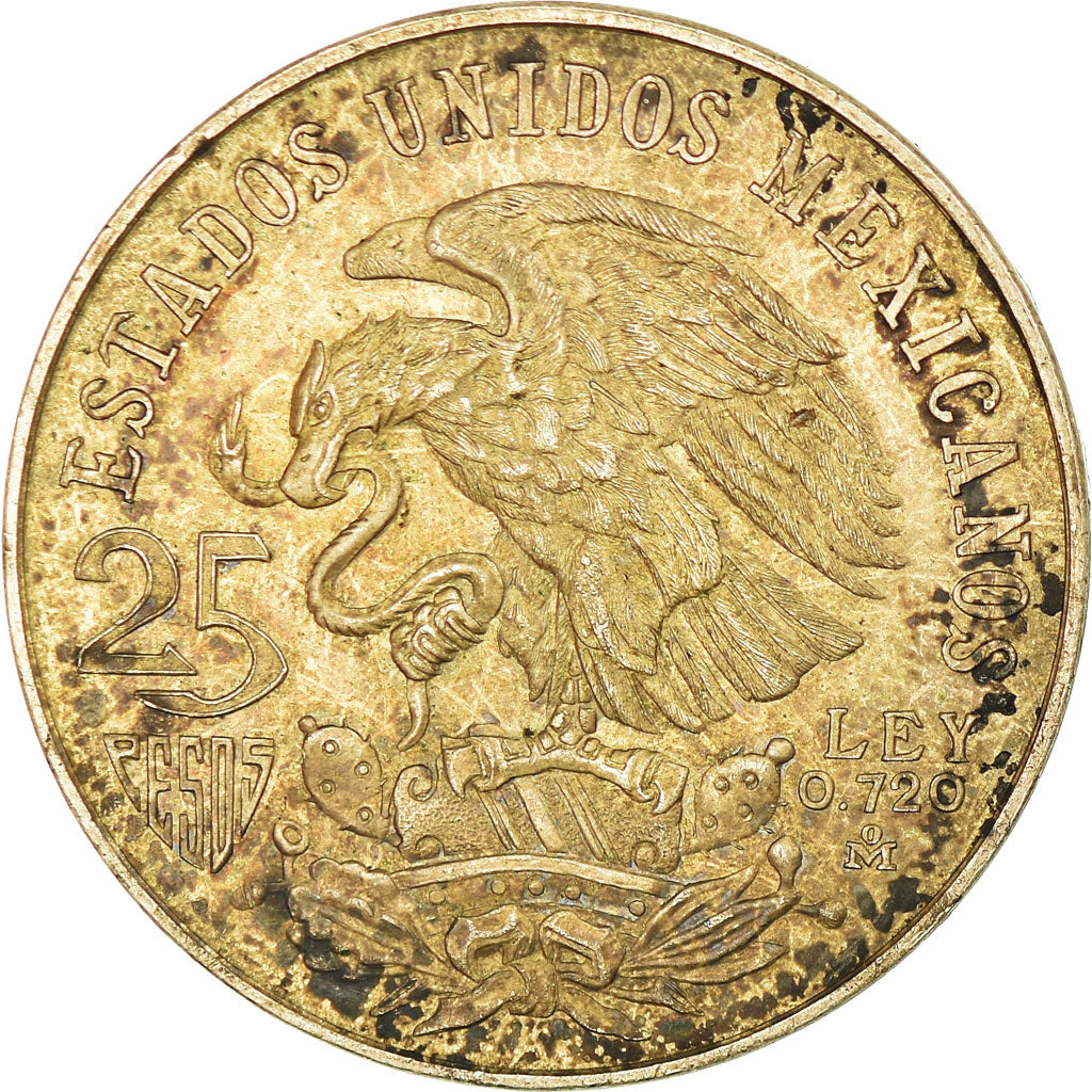 Coin, Mexico, 25 Pesos, 1968, Mexico City, EF(40-45), Silver, KM:479.1