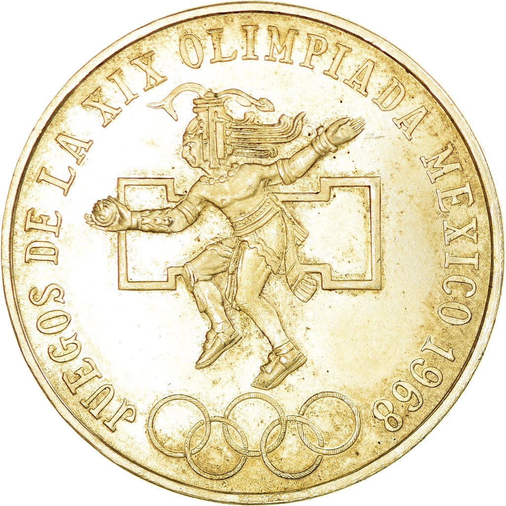 Coin, Mexico, 25 Pesos, 1968, Mexico City, AU(55-58), Silver, KM:479.1