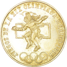 Coin, Mexico, 25 Pesos, 1968, Mexico City, AU(55-58), Silver, KM:479.1