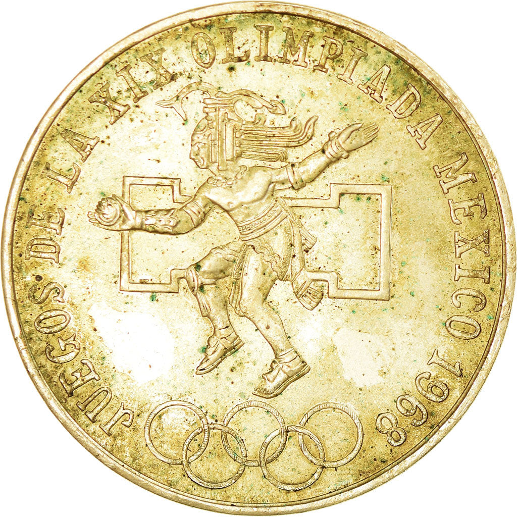 Coin, Mexico, 25 Pesos, 1968, Mexico City, EF(40-45), Silver, KM:479.1