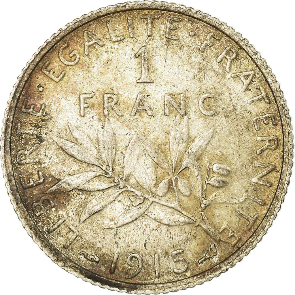 Münze, Frankreich, Semeuse, Franc, 1915, Paris, SS, Silber, KM:844.1