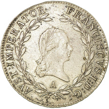 Moeda, Áustria, Franz II (I), 20 Kreuzer, 1812, Günzburg, AU(50-53), Prata