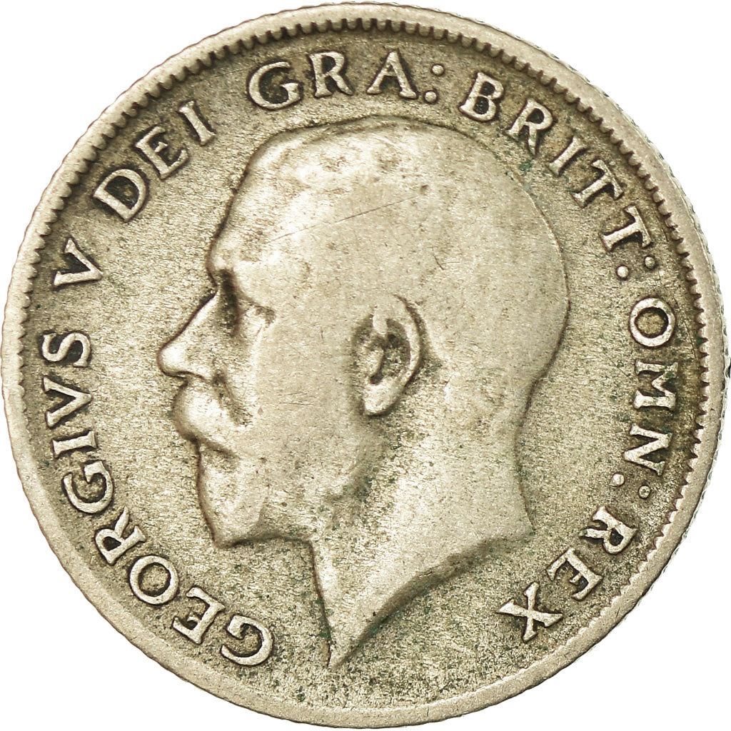 Coin, Great Britain, George V, 6 Pence, 1921, EF(40-45), Silver, KM:815a.1