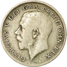 Coin, Great Britain, George V, 6 Pence, 1921, EF(40-45), Silver, KM:815a.1