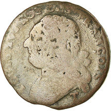Munten, Frankrijk, Louis XVI, 12 Deniers, 1792, Nantes, ZG+, Bronze, Gadoury:15