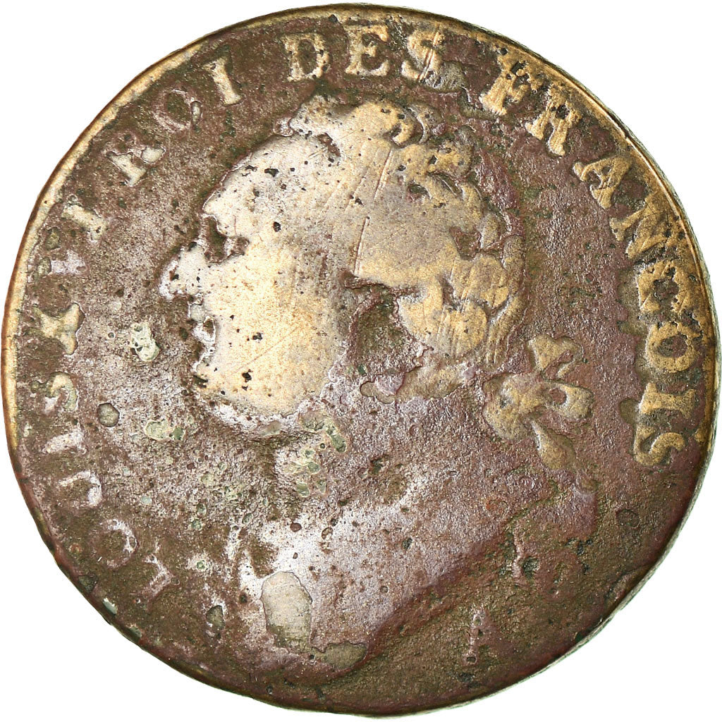 Münze, Frankreich, 12 deniers françois,1791, Paris, SGE+, Bronze, KM 600.1