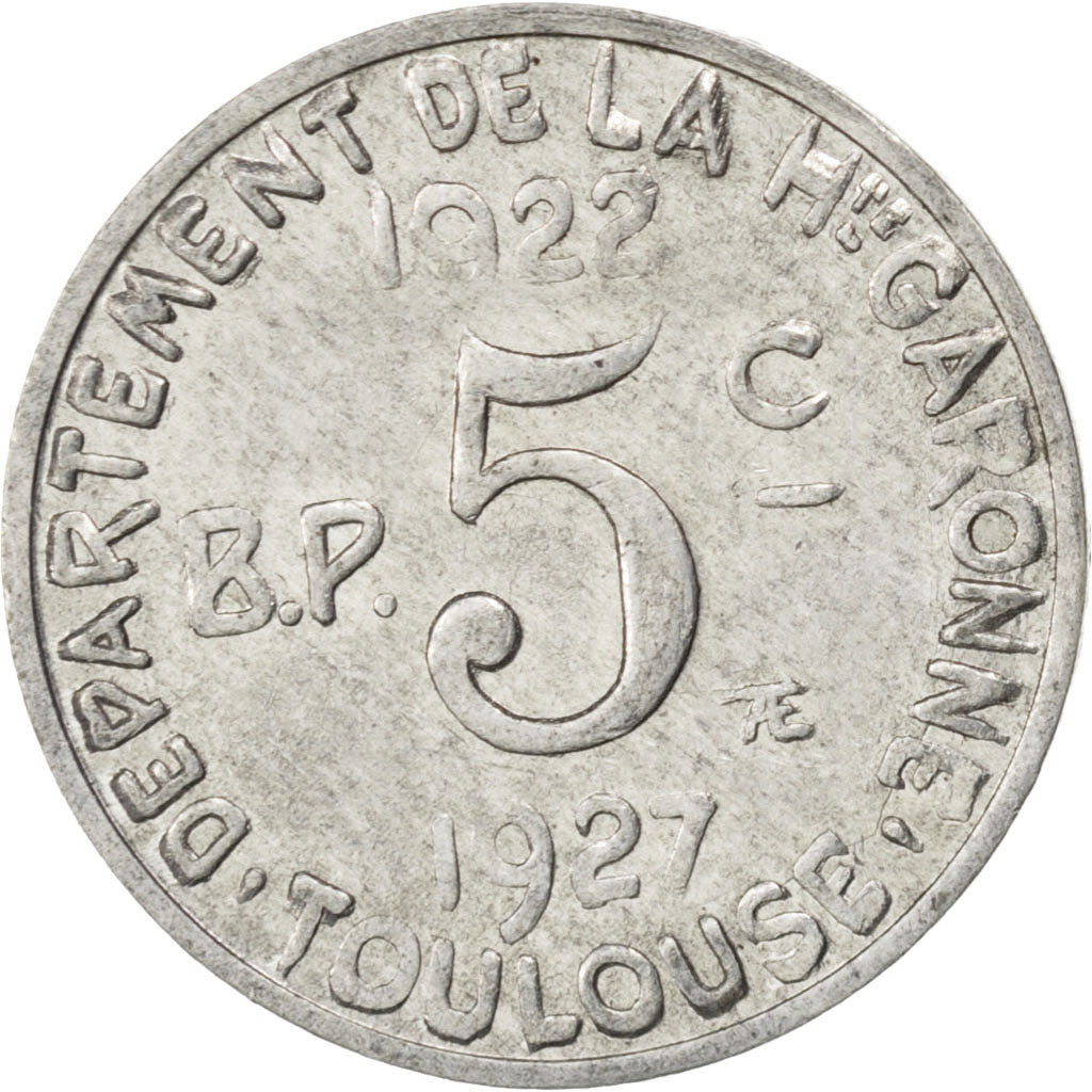 France, 5 Centimes, EF(40-45), Aluminium, Elie #15.1, 0.83