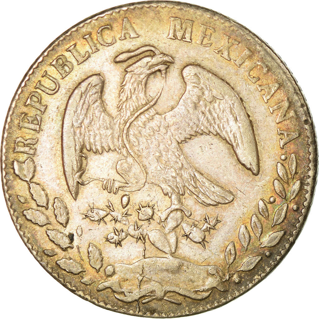 Coin, Mexico, 8 Reales, 1874, Alamos, EF(40-45), Silver, KM:377