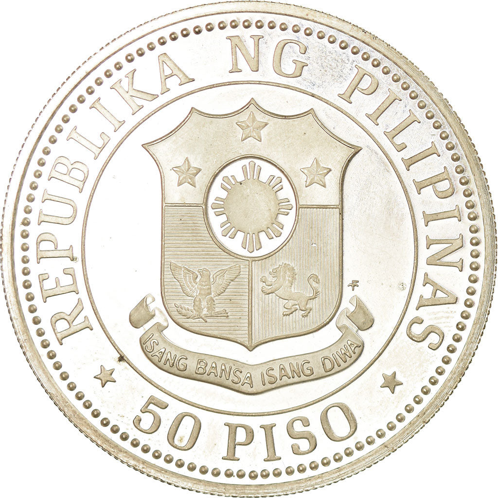 Coin, Philippines, 50 Piso, 1979, AU(55-58), Silver, KM:229