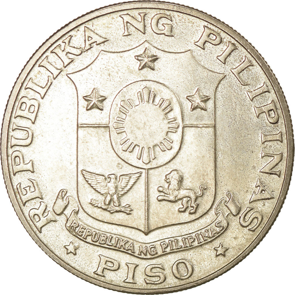Coin, Philippines, Piso, 1969, AU(50-53), Silver, KM:201