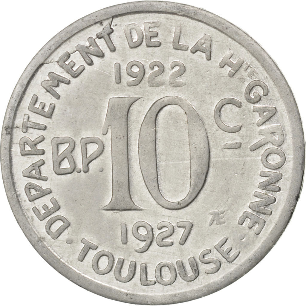 France, 10 Centimes, EF(40-45), Aluminium, Elie #15.2, 1.04
