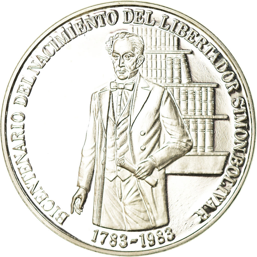 Moeda, Venezuela, 100 Bolivares, 1983, Werdohl, Vereinigte Deutsche Metallwerke