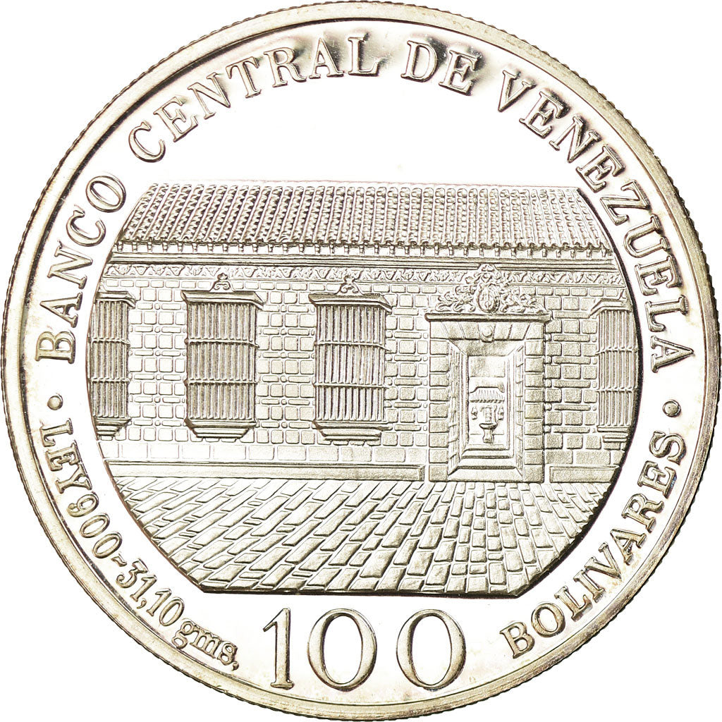 Moeda, Venezuela, 100 Bolivares, 1983, Werdohl, Vereinigte Deutsche Metallwerke