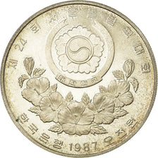 Coin, KOREA-SOUTH, 5000 Won, 1987, AU(55-58), Silver, KM:67