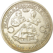 Coin, Portugal, 1000 Escudos, 1996, MS(63), Silver, KM:688