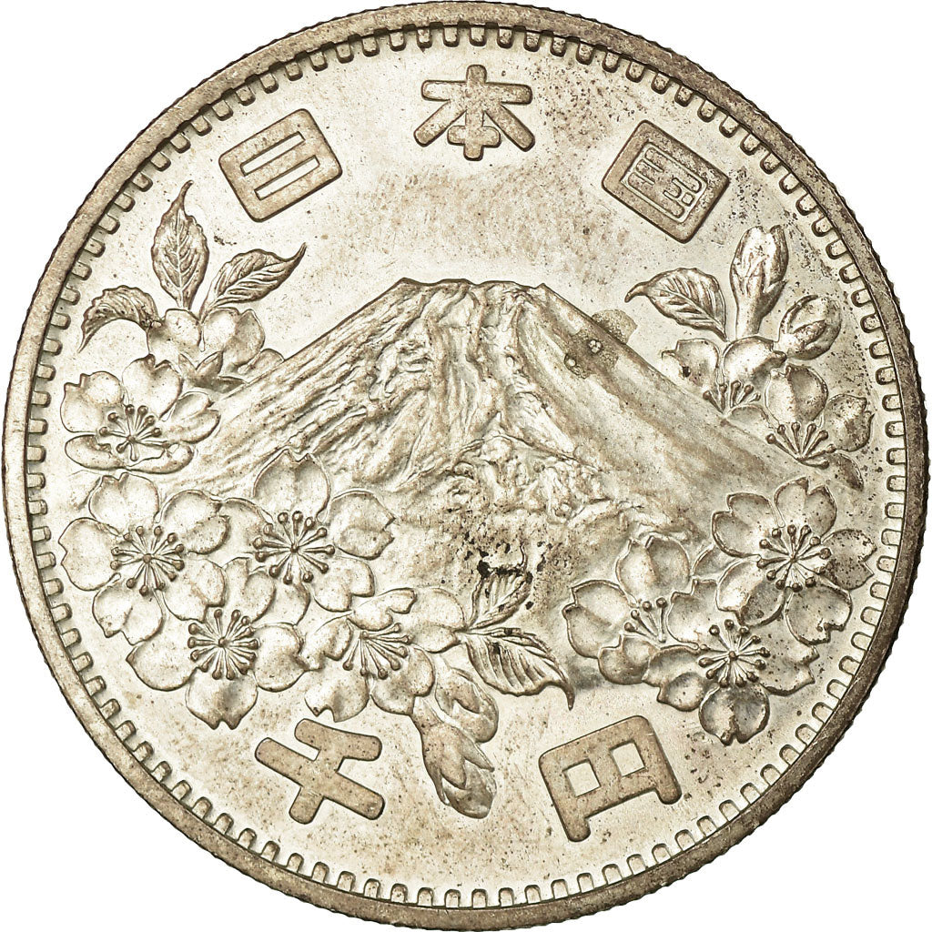 Coin, Japan, Hirohito, 1000 Yen, 1964, AU(50-53), Silver, KM:80