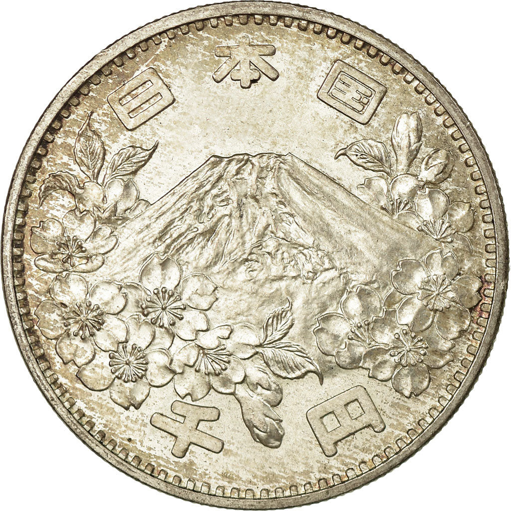 Coin, Japan, Hirohito, 1000 Yen, 1964, AU(55-58), Silver, KM:80