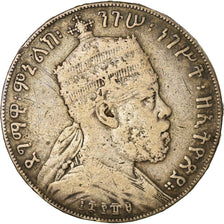 Coin, Ethiopia, Menelik II, Birr, 1897, Paris, EF(40-45), Silver, KM:5