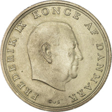 Coin, Denmark, Frederik IX, 10 Kroner, 1968, Copenhagen, AU(50-53),Silver,KM 857