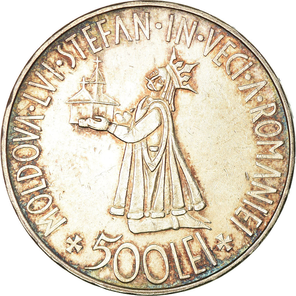 Coin, Romania, Mihai I, 500 Lei, 1941, EF(40-45), Silver, KM:60