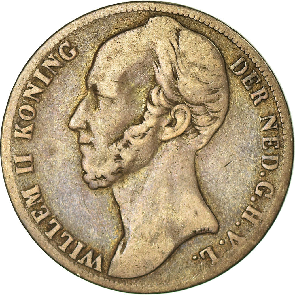 Coin, Netherlands, William II, Gulden, 1845, VF(20-25), Silver, KM:66