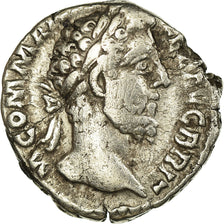 Moneta, Commodus, Denarius, 186-187, Rome, MB, Argento