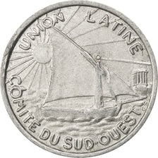 France, 10 Centimes, EF(40-45), Aluminium, Elie #15.2, 1.12