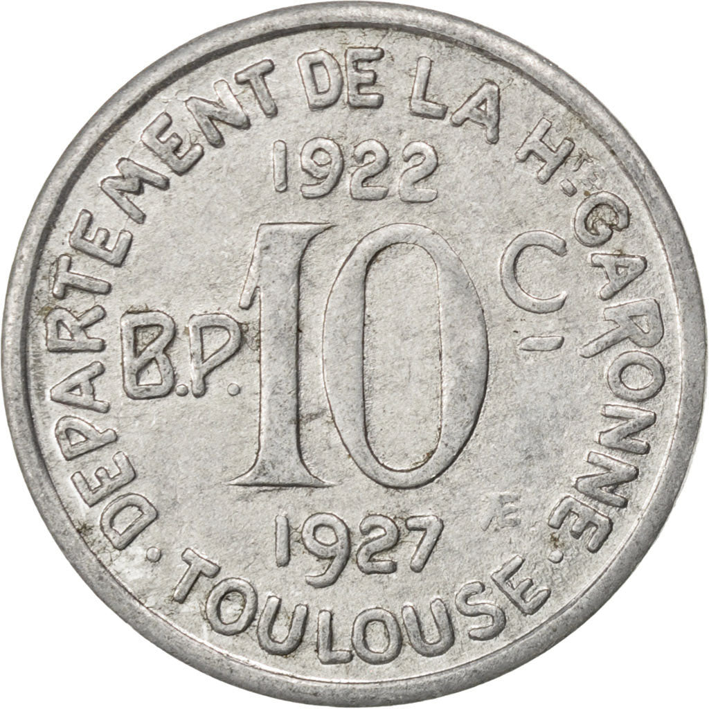 France, 10 Centimes, EF(40-45), Aluminium, Elie #15.2, 1.12