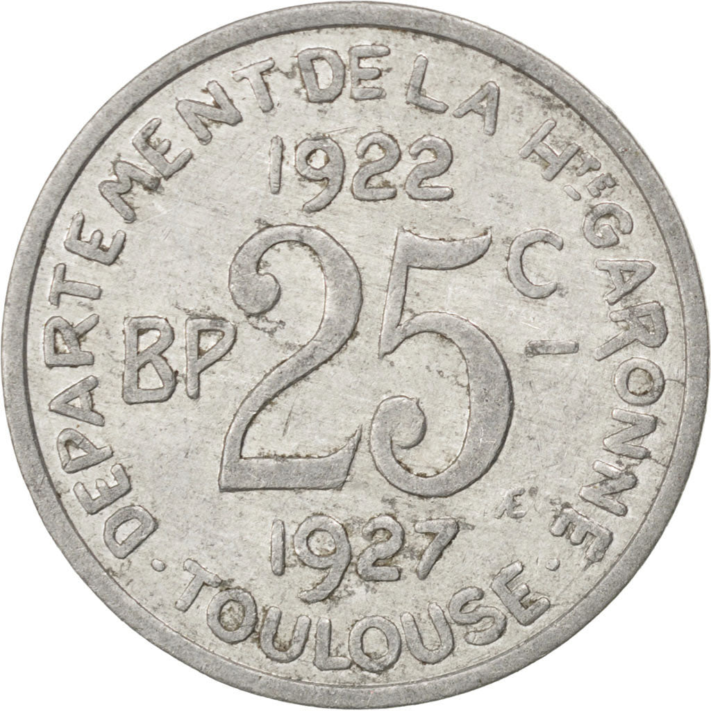 France, 25 Centimes, EF(40-45), Aluminium, Elie #15.3, 1.43
