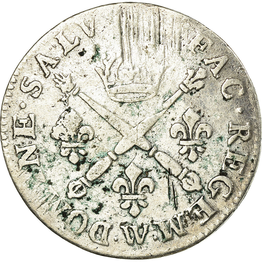 Monnaie, France, Louis XIV, 10 Sols aux insignes, Date incertaine, Lille, TB