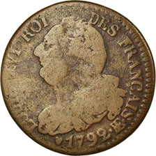 Moneta, Francja, 6 deniers français, 6 Deniers, 1792, Strasbourg, F(12-15)
