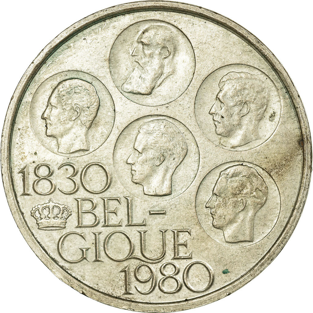 Coin, Belgium, 500 Francs, 500 Frank, 1980, Brussels, EF(40-45), Silver Clad
