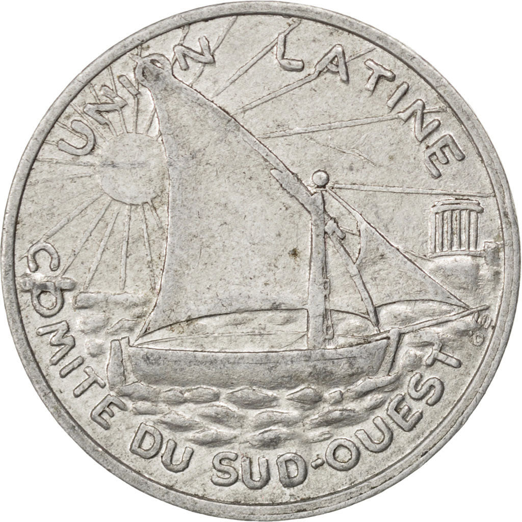 France, 25 Centimes, EF(40-45), Aluminium, Elie #15.3, 1.45