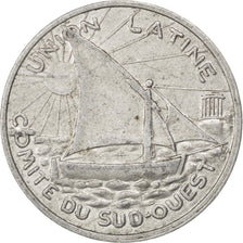 France, 25 Centimes, EF(40-45), Aluminium, Elie #15.3, 1.45